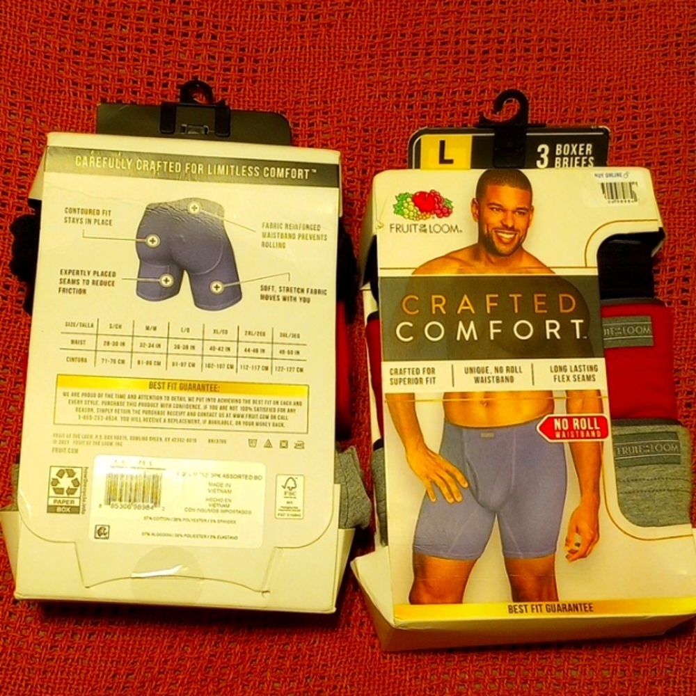 Men's Fruit of the Loom Boxer briefs 3pk